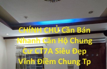 CHÍNH CHỦ Cần Bán Nhanh Căn Hộ Chung Cư CT7A Siêu Đẹp Vĩnh Điềm Chung Tp Nha Trang